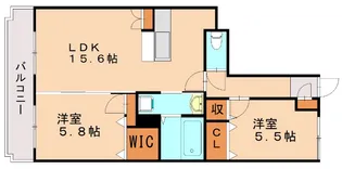 ヴァン・ヴェールⅠ【103号室】の間取り