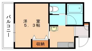 キャンパスシティ正門前Ⅱ【323号室】の間取り