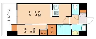 ロイヤルタワー赤間中央【705号室】の間取り