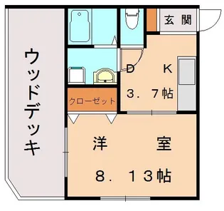 リーフビレッチ【201号室】の間取り