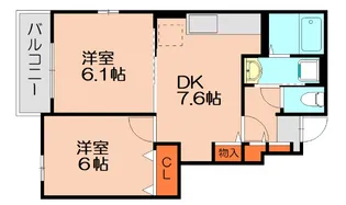 サン ヴィレッジA【1階】の間取り
