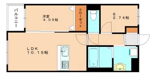 フルリジェール花見が浜【4階】の間取り
