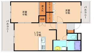 パシオンアネックス【201号室】の間取り