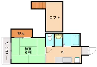 西原アパート【202号室】の間取り