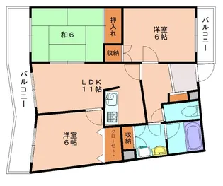 サンリーラB【103号室】の間取り