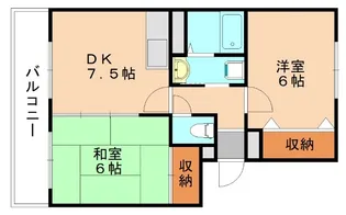 アゲル花見【102号室】の間取り