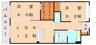 レジェンドソーラー日蒔野【106号室】の間取り