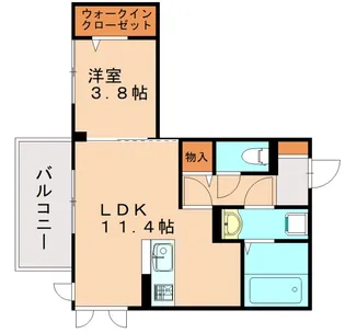 ガーデンハイツ美明【3階】の間取り