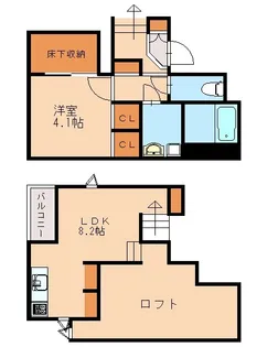 CB千鳥フィオーレ【1階】の間取り