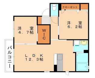 デューク沼口A【2階】の間取り