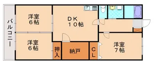 TOUKOUビル赤間【501号室】の間取り