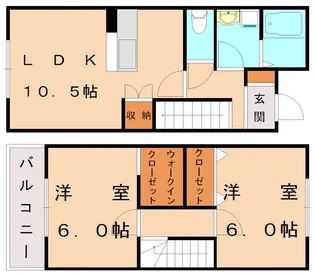 プランドール・M【102号室】の間取り