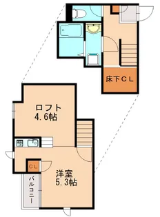 ADC福津フォーリア【2階】の間取り