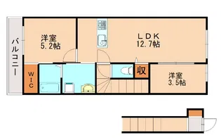 ARCBLISS津屋崎【2階】の間取り