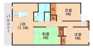 ヴィラージュ集【302号室】の間取り
