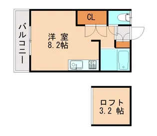 セイントヴィラ新宮【2階】の間取り