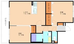 フルール.ラ.ミズホ【305号室】の間取り