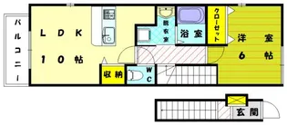 ビバーチェ【202号室】の間取り
