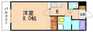 プレステージ美里【2階】の間取り