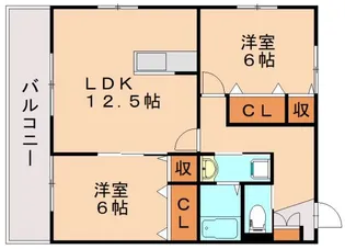 カーサグランデ【105号室】の間取り