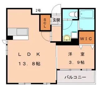 Soleil Koga【302号室】の間取り