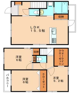 アドバンテイジひかりケ丘【1階】の間取り