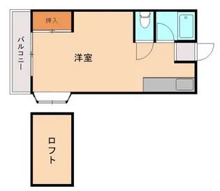 シティベール古賀【102号室】の間取り