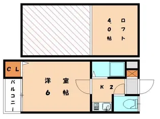 ビバリーヒルズ宗像【2階】の間取り