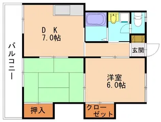 ホクリハウスⅠ【202号室】の間取り