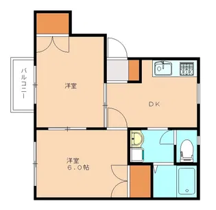 ドミール新宮F【205号室】の間取り