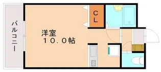 グランレーヴ大橋【5階】の間取り