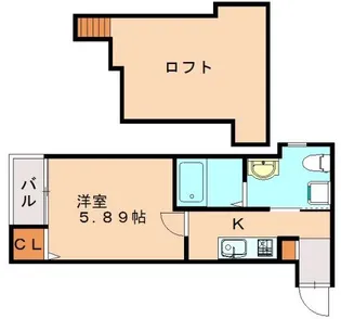 Villa大橋(ヴィラ)【1階】の間取り