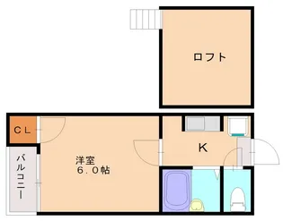 ハイド&シーク高宮【2階】の間取り