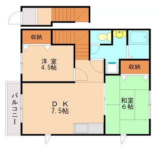 TAKEコーポ弥永【202号室】の間取り
