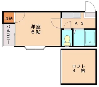 福岡県福岡市南区大橋4丁目【アパート】の間取り