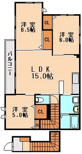 ロズィールコート【2階】の間取り