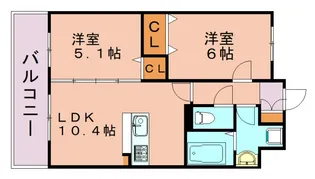 福岡県福岡市博多区東那珂3丁目【マンション】の間取り