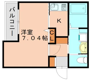 福岡県春日市大和町4丁目【アパート】の間取り