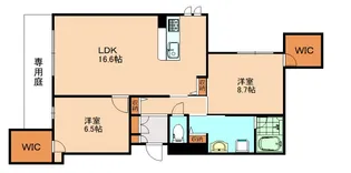 Plumju【101号室】の間取り