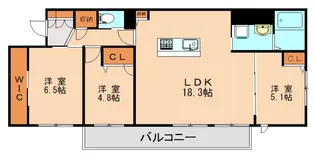 クロシェットアーブル【204号室】の間取り