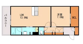 シャーメゾン西高宮【202号室】の間取り