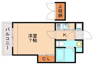 エステートモア高宮通り【705号室】の間取り