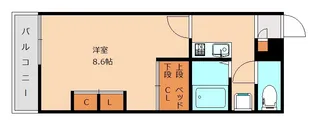 レオパレスVictory Court【1階】の間取り