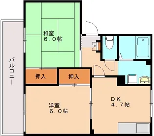 福岡県福岡市城南区七隈3丁目【アパート】の間取り
