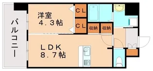 OH Ohashi BLD.【6階】の間取り