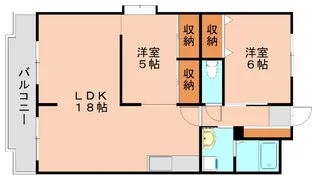 リバーサイド山本【2階】の間取り