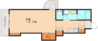 日宝サンセーヌ大橋南【1106号室】の間取り