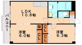 福岡県那珂川市片縄4丁目【マンション】の間取り