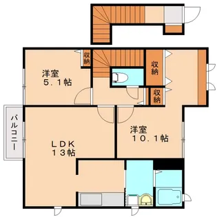 福岡県春日市須玖南5丁目【アパート】の間取り