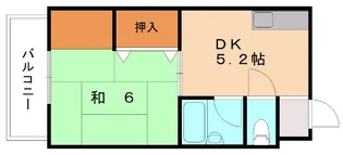 インペリアルヒルズ高宮【3階】の間取り